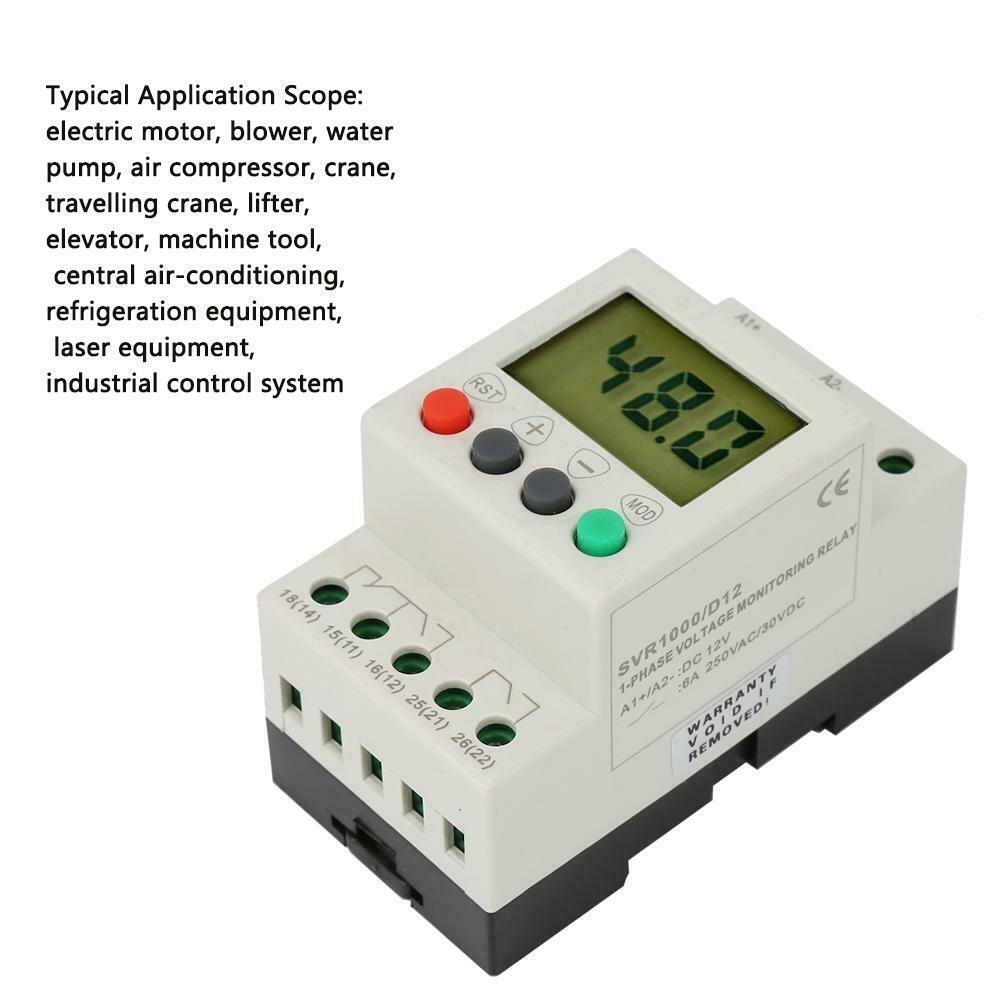 AD48 AD220 AC/DC 24V-48V 50/60Hz SVR1000 Relay Motor Overvoltage Protector