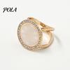 Rhinestone Scarf Ring Round Ring, Sparkling Slide Decorative Clip Holder for Women Neckerchiefs Silk Scarves Shawls Shirts Lightweight