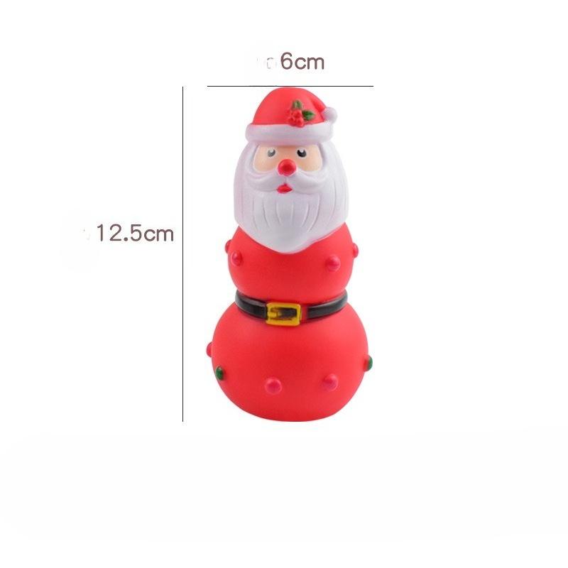 Christmas New Style Rubber Toy Christmas Tree Christmas Elk - Chewable and Grinding Toy for Pets with Sound Function