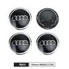 For Audi  A5 60/61/68/69mm Car Emblem Wheel Hub Caps Hubcap Badge Styling For Audi B5 B6 B7 B8 B9 A3 8P 8V 8L A5 A6 C6 C5 C7 4F A1 A7 A8 Q2