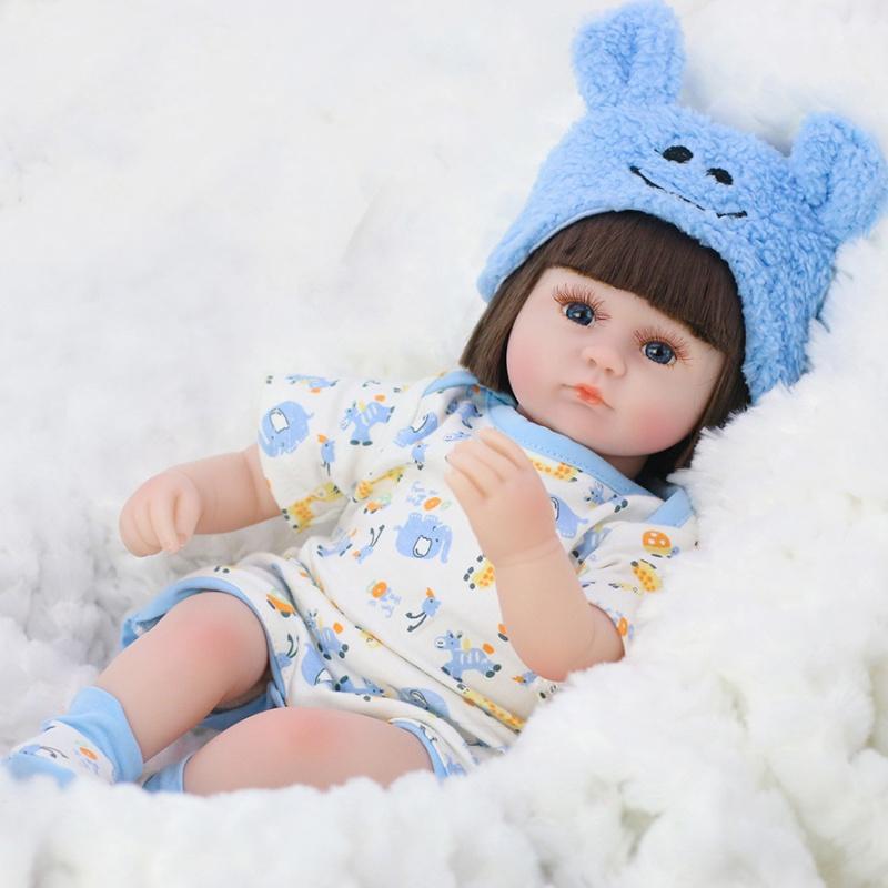 Vivid 42cm Newborn Reborn Baby Doll With Realistic Features And Soft Silicone Body