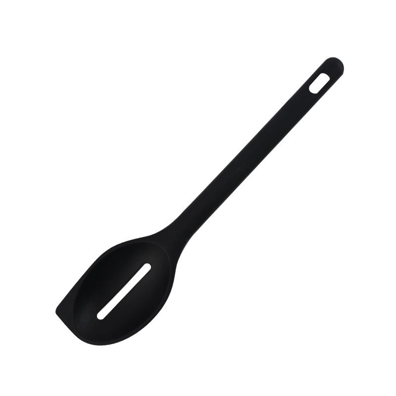 Silicone Sealed Long-Handle Stirring & Salad Spoon with Colander