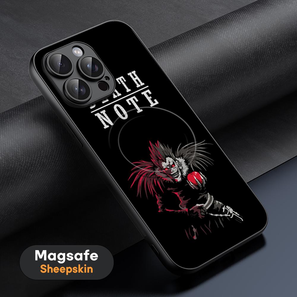 

Death Note Classic japan anime Phone Case For iPhone 17 16 15 14 13 12 11 Plus Pro Max High-end Luxury Magsafe Sheepskin iPhone 12 Pro
