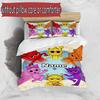 3pcs Duvet Cover Set (1*Duvet Cover + 2*Pillowcase, Without Core), Custom Name Game Sprunki Pattern Bedding Set, Home Bedroom Decor Gift