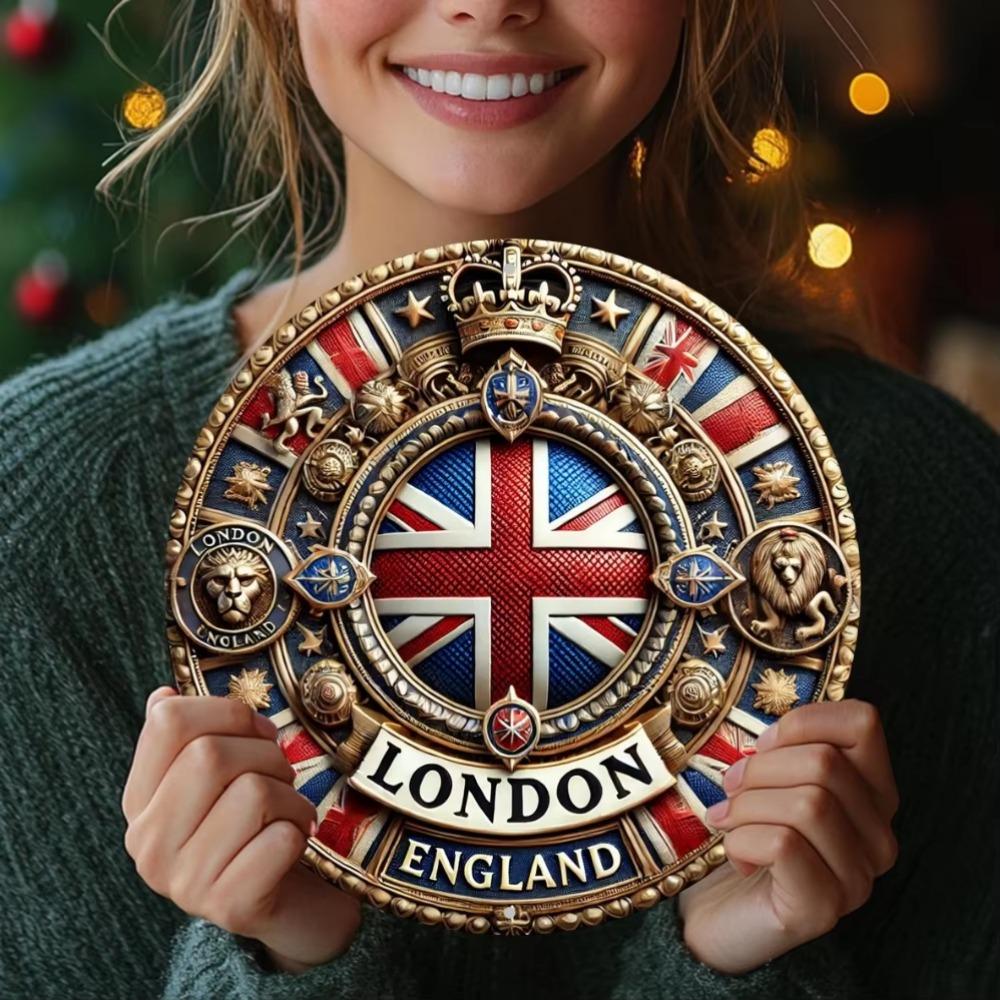 Vintage London-Inspired Wall Art - Perfect for Home, Office, Bar & Kitchen Decor,  Ideal Gift for Thanksgiving & Christmas