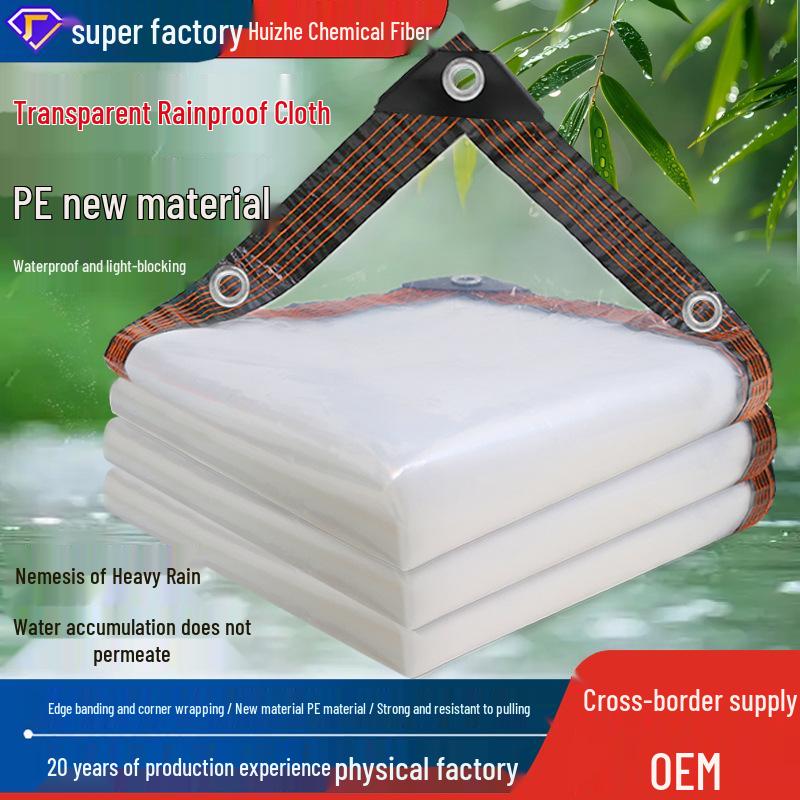 Tecido de Chuva Transparente à Prova de Vento: Proteção contra o Frio e Isolamento para Estufas