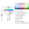 Graffiti Smart WiFi GU10 Spotlight, Voice Controlled & Color Changing, Compatible with Alexa & Google Assistant