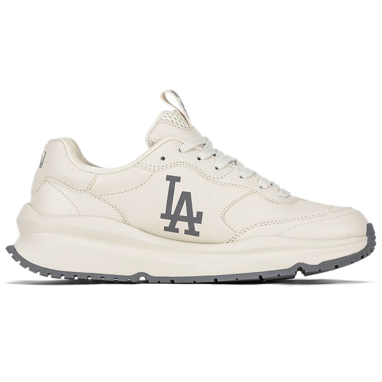 MLB Chunky Runner Base Pelle Comoda Versatile Retro Casual Corsa Aumento Altezza Scarpa Bassa Scarpe da Papà Sneaker Unisex Beige 3ASHCRB3N-07IVS