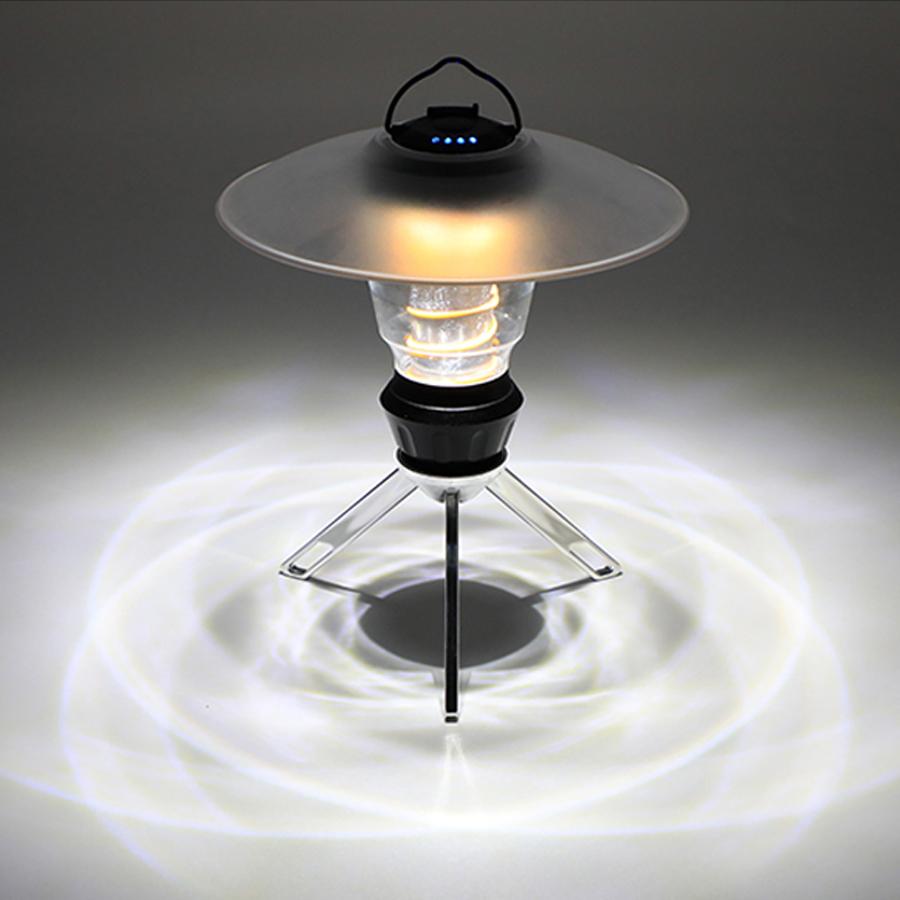 Outdoor Camping Lamp Rechargeable Portable Detachable Tripod LED Camping Tent Light for Outdoor Backpacking Hiking Fishing