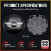 4Pcs 56MM Emblem Car Wheel Center Hub Cap Rim Cover Waterproof For MINI Cooper One S Clubman R50 R53 R56 R60 F55 F56 R57 R58 R59