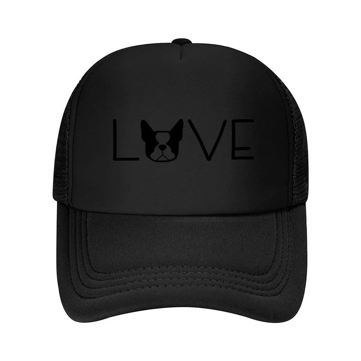 

Love Dog Pet Inspired Cute Canine Word Art Design Mesh Baseball Cap One Size