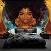 African Girl Theme Printed Tapestry Hippie Wall Hanging Tapestry Living Room Home Dormitory Decoration Art Home Decoration