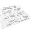 3D ABS Silver Car Styling Tail Sticker Badge for BMW X1 X3 X5 X6 Series Xdrive 20d 25d 30d 35d Door Stickers Emblem Accessories