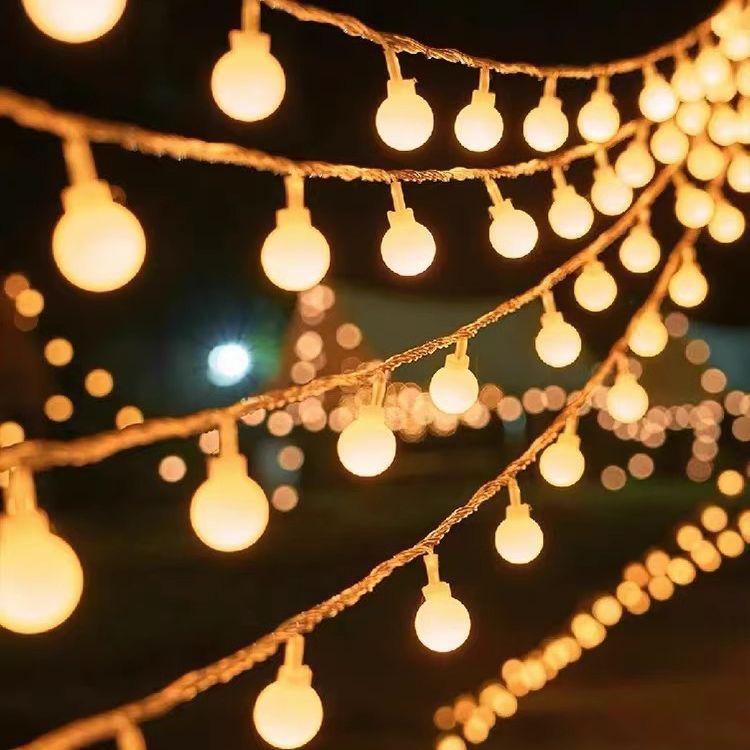 Solar LED Twinkling Star String Lights for Outdoor Camping, Tent, and Scene Arrangement Atmosphere.