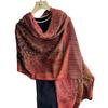 Spring, Imitation Cashmere Scarf Women'S Fashion Ethnic Style Cashew Fringed Long Scarf Shawl