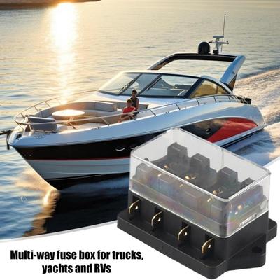 Automotive Fuse Box Circuit Block For Vehicle High-Temperature Resistant Multi-way Fuse Box For Overload And Short-Circuit