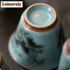 Ru Kiln Auspicious Dragon Teacup Aesthetic Tea Bowl Single Cups Tea-tasting Personal Cup Jianzhan Master Cups Chinese Tea Set