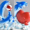 Dolphin Figurine Collectible Tabletop Resin Dolphin Statue Heart Dolphin Ornament Valentine's Day Gift for Women Wife Girlfriend