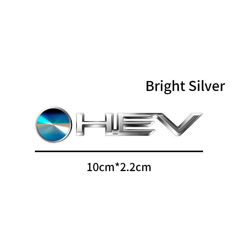 1Pcs ABS Plastic Car Styling HEV Logo Emblem Rear Bumper Tail Door Trunk Sticker For Camry Highlander Corolla Auris Hilux