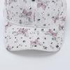 Baseball Hat Adjustable Back Buckle Butterfly Design Curved Brim Sun Protection Lace Hat with Rhinestones Inlaid Women Headwear