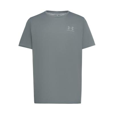Sportlicher Trainings-T-Shirt für Herren Einfarbig mit Aufdruck Atmungsaktiv Alltag Vielseitig Kurzarm Oberteile Ton-Grün 1326799-709