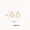 High-End Pearl & Zircon Cross Stud Earrings - Elegant, Fashionable & Versatile Jewelry