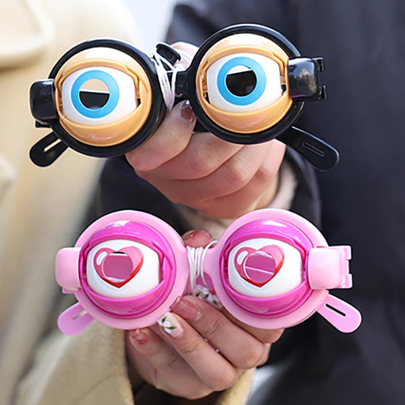 Funny Glasses Crazy Blink Party Eyewear Props for Adult Kids Big Frog Eye  Plastic Toy Accessories for Christmas Halloween Gifts
