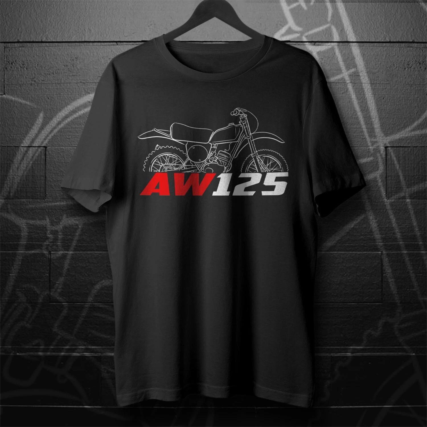 

Black men s and women s T-shirt For Maico AW125/250 1976-1977- Motorcycle XXL
