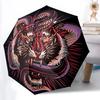 1pc Tiger Snake Design Automatic Opening/closing Umbrella with Auto Open/Close, Windproof, Foldable Sunshade Yy250811183