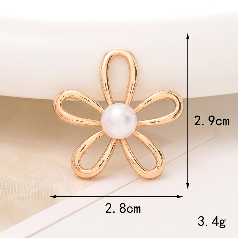 Pearl Flower Five-Petal DIY Phone Case Teardrop Clog Embellishments