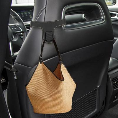 Autostoel Hanger Opbergruimte Stevige Houder Haken Stijlvolle PU Leer Autostoel Organizer Haken Voertuig Organizer Accessoire Organizer