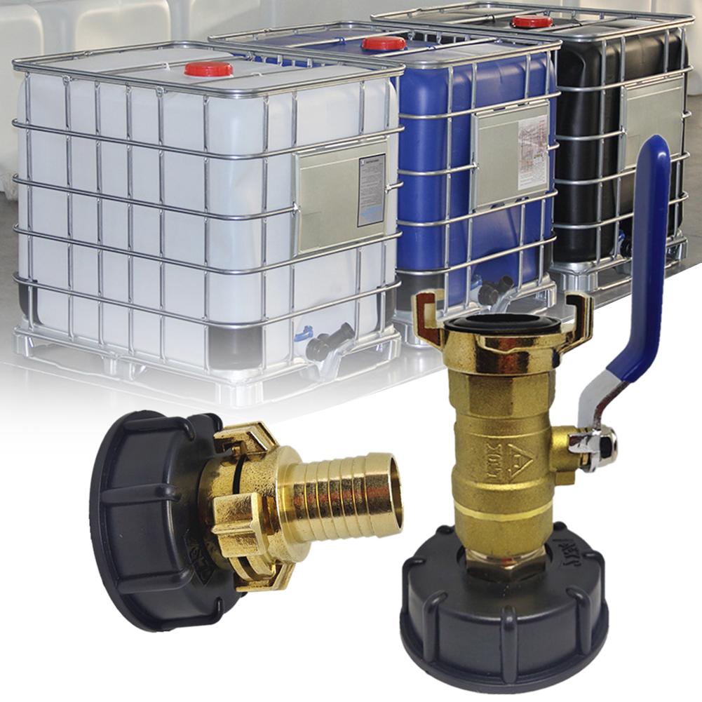 IBC Adapter S60x6 Tote Tank Adapter Anschluss Geka Stil Schlauchanschluss Bewässerung Praktischer Auslass Gewinde Zubehör Verschraubungen