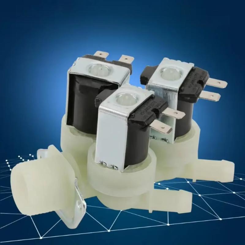 

1Pcs Appliance Installation Home Appliance Valve Ac220V Solenoid Valve Industrial Equipment Valve For Washing Machine one size