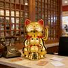 Lucky Cats Waving Arm Set Lovely Chinese Cats Solars Fortune Cats Statue Decorations for Front Desks,Business Openings