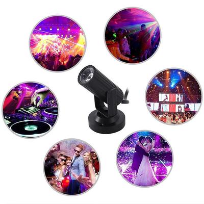 Rgbw 1W Led Bühnenbeleuchtung Spin Pinspot Lichtstrahl Scheinwerfer Party Dj Disco Dmx