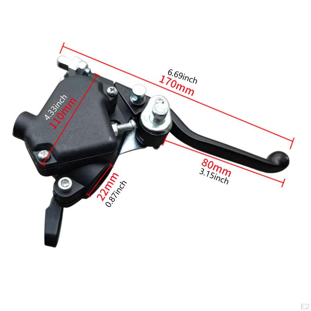 Universal 22mm Handlebar Brake Lever Replacement Comfortable Grip Assembly with Thumb Throttle for