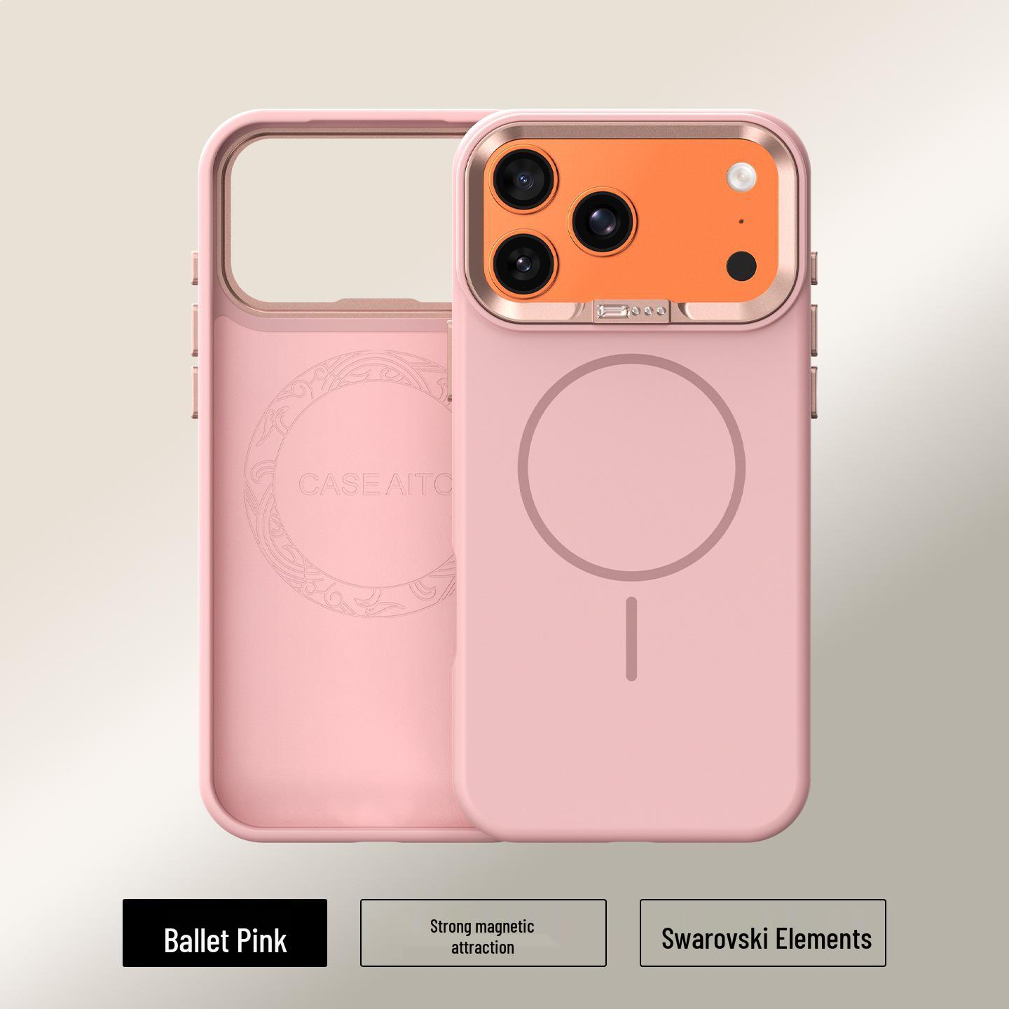 

Solid Color Magnetic Case for iPhone 17 Pro Max with Integrated Buttons iPhone 14 Pro