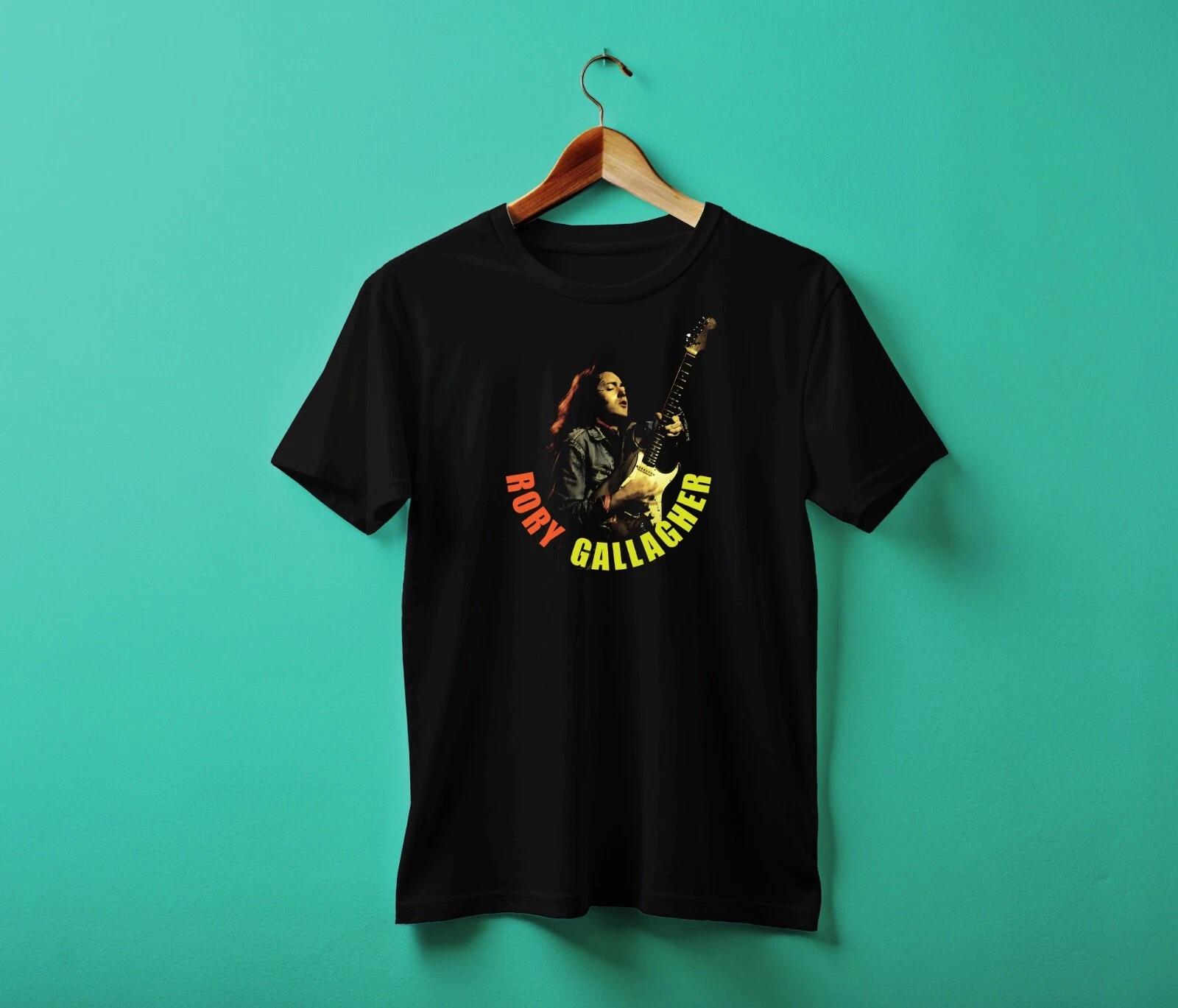 Men s and Women s T-shirts Rory Gallagher Custom  t-shirt BLACK XL