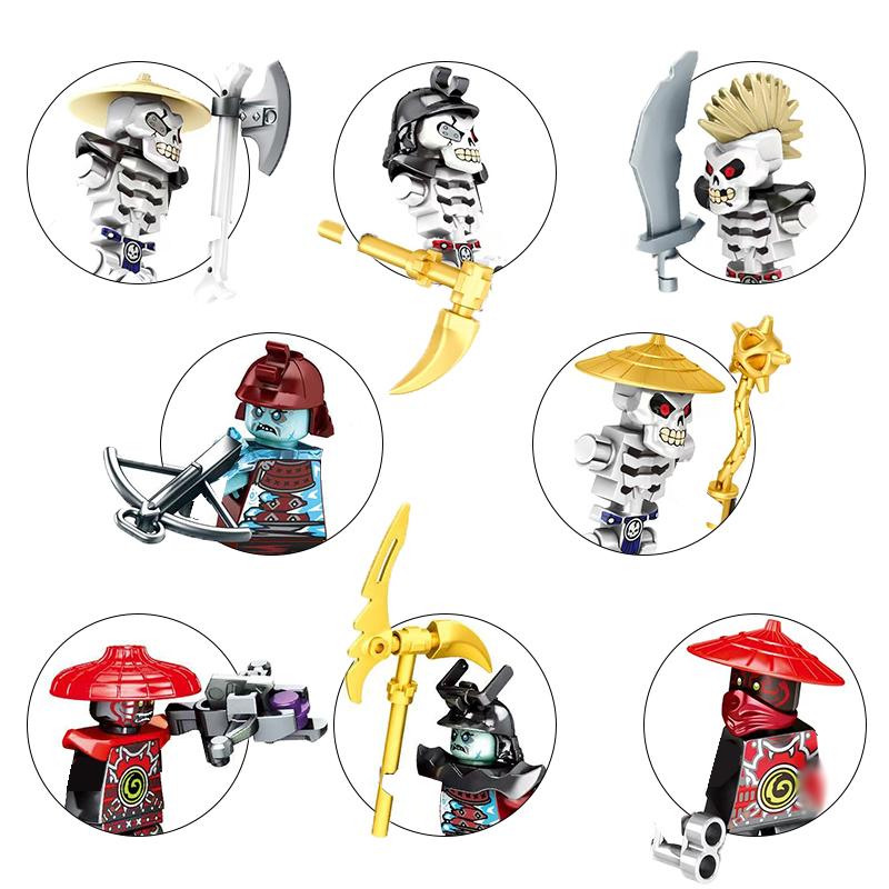 Anime Cartoon Model Bricks Lloyd Kai Jay Zane Cole Nya Mini Compatible Assemble Action Figures Movable Toys Building Blocks