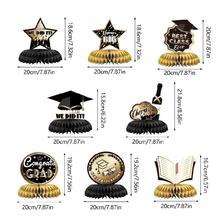 Sezon Absolwencki Ozdoba Dekoracyjna Znak Stołowy Klasa 2024 Dekoracja Stołu Układ Imprezy Sezonu Absolwenckiego