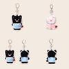 Cat Plush Pajamas Keychain Stuffed Doll Toy Backpack Pendant Gift Decoration