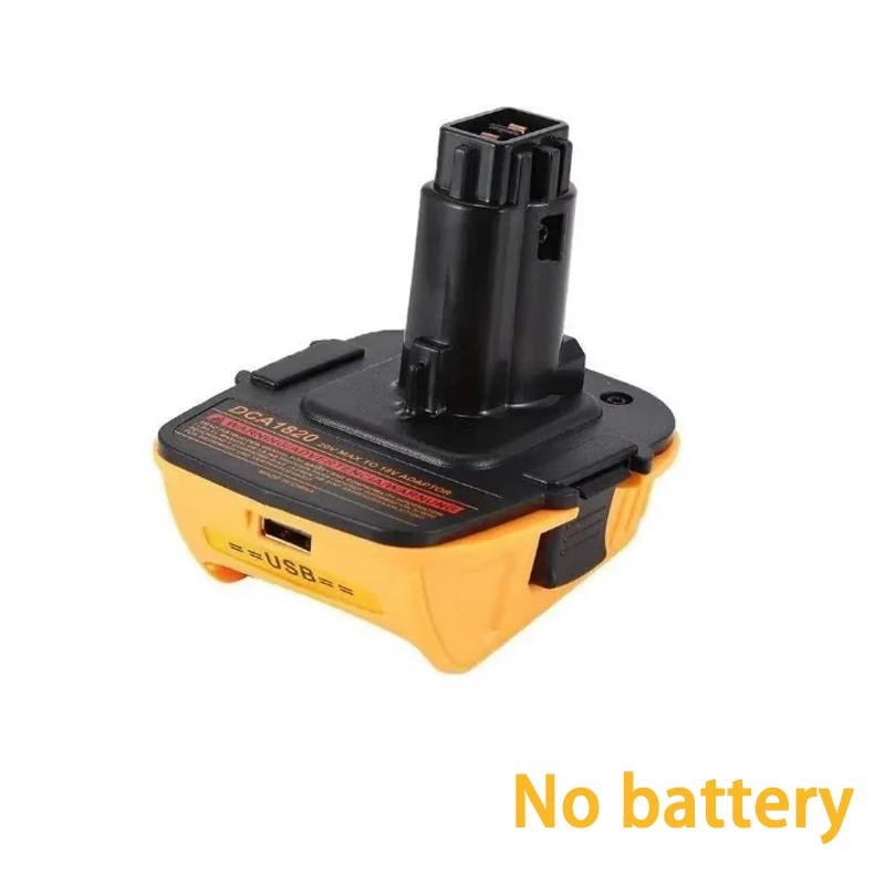 For Dewalt 18V Tools Convert For Dewalt 20V Lithium Battery DCA1820 Battery Adapter Work For Dewalt Max Dcb200 Dcb201 Dcb203