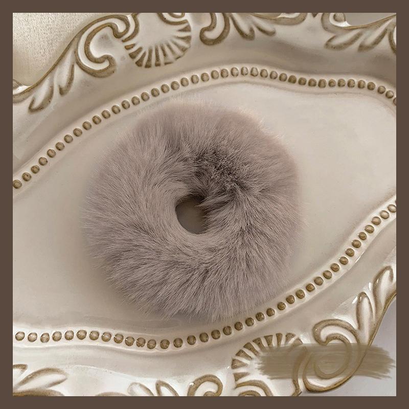 

Новая мягкая плюшевая веревка для волос корейская толстая эластичная повязка для волос в виде медведя плетение аксессуары для волос конский хвост резинки для волос