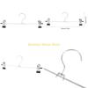 F26C 10 Pieces Multifunctional Pant Hanger Stainless Steel Bottom Hanger Closet Organizer Storage Outdoor Indoor Pant Hanger