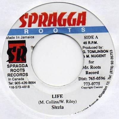 7inch Record SIZZLA / MR. FLASH - Life / Jah Is The One NONE Spragga Roots 2000 Jamaica Reggae, Ska & Dub Used
