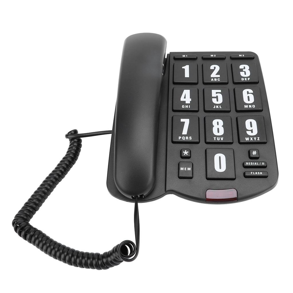 Corded Home Phone Big Button Quick   Volume   Wall Mountable Telephone for Seniors