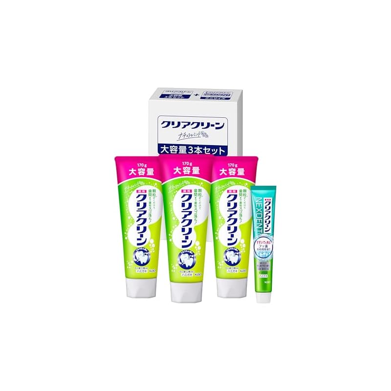 Clear Clean Toothpaste Natural Mint 170g X 3 + Toothpaste Powder [Quasi-drug] Toothpaste