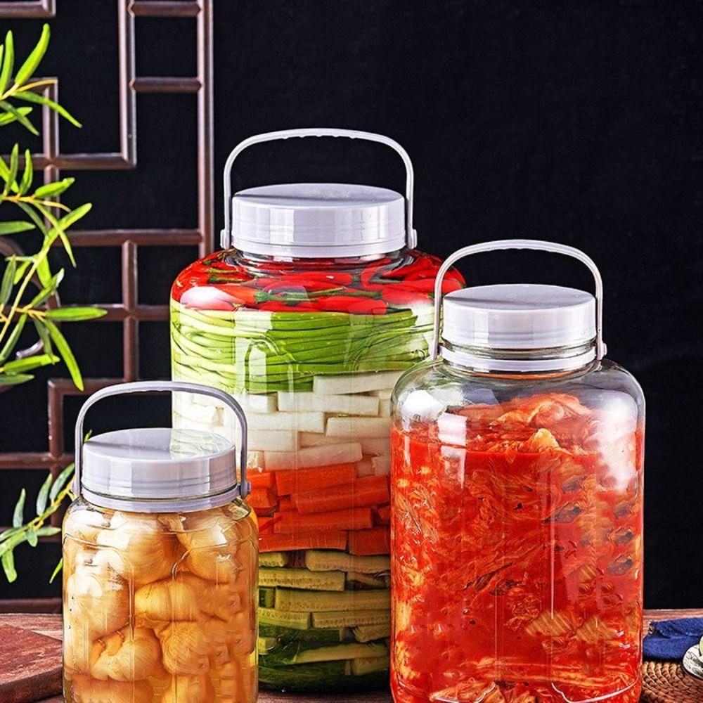 Home Use Glass Fermentation Jar Sealable Glass Bottle Container Sed Container  Home Kitchen
