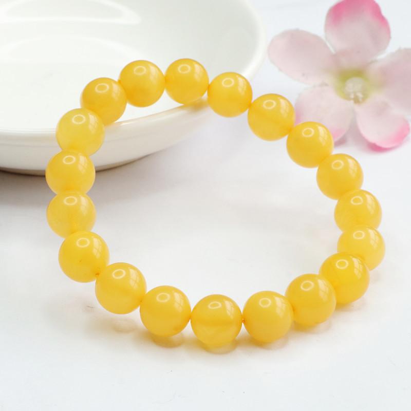 2026 Ximang Beeswax Yellow Chicken Grease Bracelet Amber Russian Jewelry Factory Live Delivery S2040206 About Multi8mm