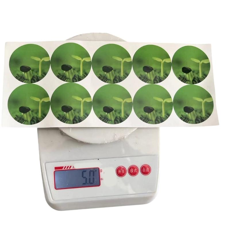 Pack of 100/120 Hydroponics Plant Labels Round Plant Growth Stickers for Seedling Self-Adhesive Hydroponics Plant Dropshipping